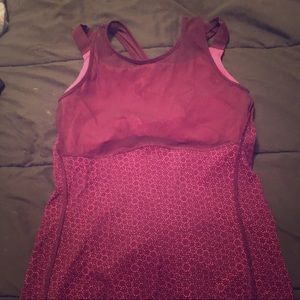 Maroon/fushia  lulu workout top